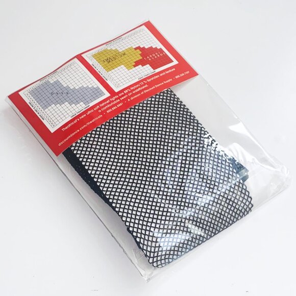 2 NEW DANCE TIGHTS - 1 L BALERA SHINY CARAMEL & 1 M/T THEATRICAL BLACK FISHNETS - Picture 7 of 8